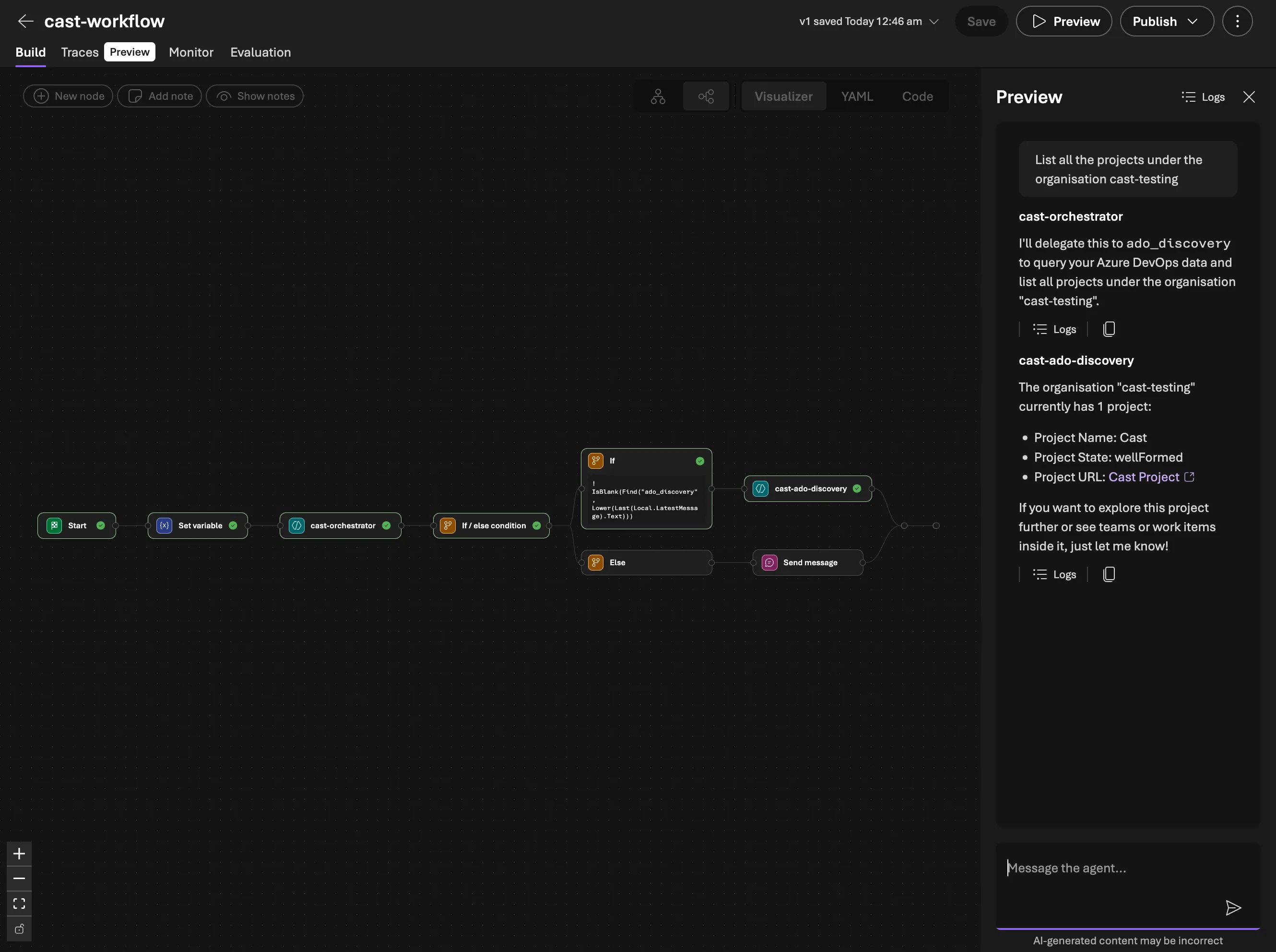 The workflow routing correctly after OAuth consent is cached